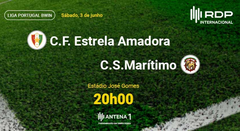 Liga Portugal BWIN: Estrela Amadora x MarÃ­timo 03 Jun