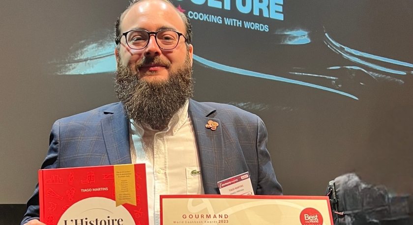 Livro de culinária e história do luso-francês Tiago Martins premiado