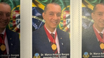 Marco Borges, primeiro português num selo do Brasil