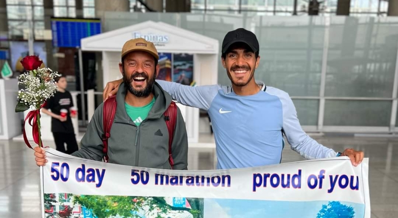 Português correu 50 maratonas em 50 dias