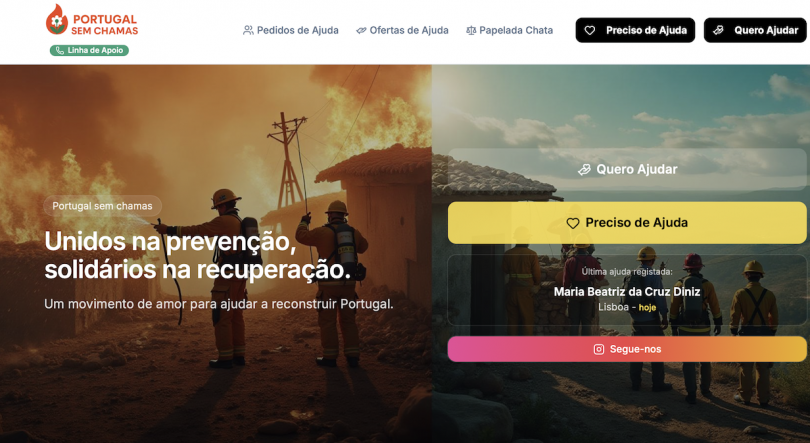 Imagem de “Portugal Sem Chamas” lança Linha de Apoio para vítimas dos incêndios