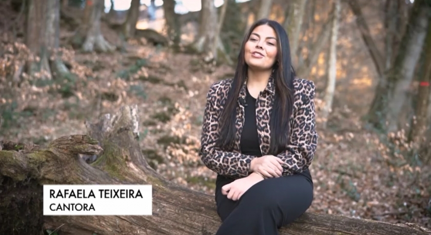 Imagem de Rafaela Teixeira, finalista no Festival da Canção do Luxemburgo