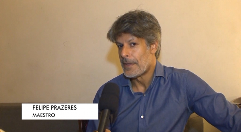 Imagem de Maestro na orquestra do Teatro Municipal do Rio de Janeiro