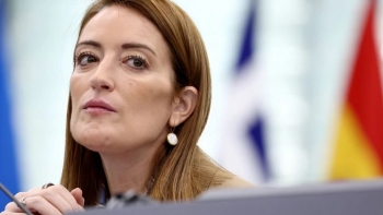 Imagem de Metsola expulsa representantes de Teerão do Parlamento Europeu