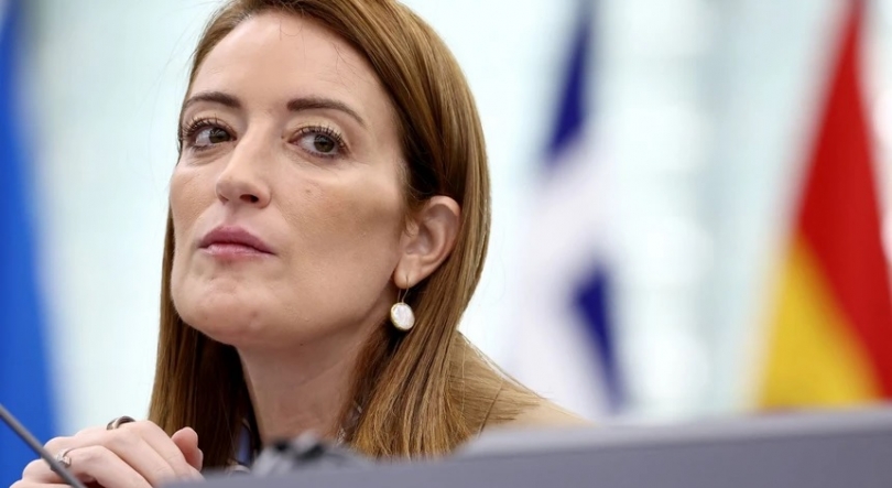 Imagem de Metsola expulsa representantes de Teerão do Parlamento Europeu