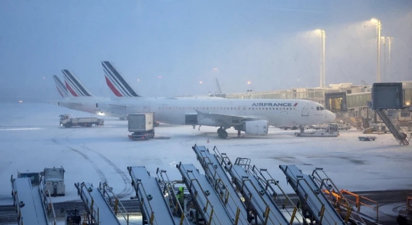 Imagem de Tempestade Goretti: nevões na Europa perturbam transportes