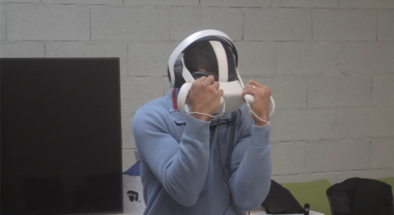 Imagem de Boxe em realidade virtual para pessoas cegas