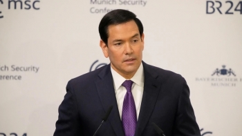 Imagem de Marco Rubio na conferência de Munique: “Os EUA não querem separar-se dos aliados”